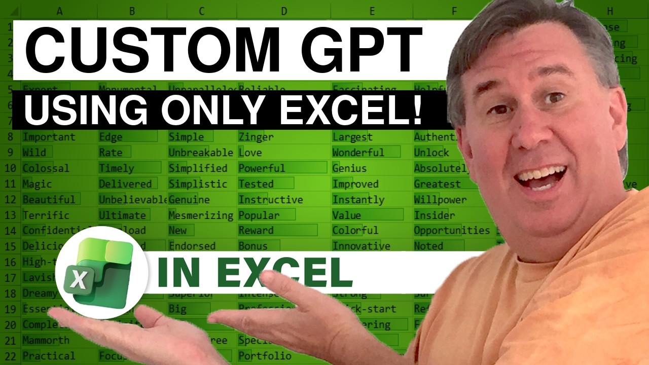Stop Paying for Chat-GPT-Plus! Custom GPT using Excel! - Episode 2730