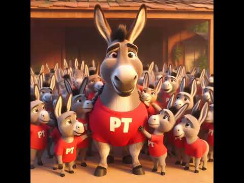 Once upon a time there was a little donkey, a supporter of the Workers' Party, named Fazueli #fyp...