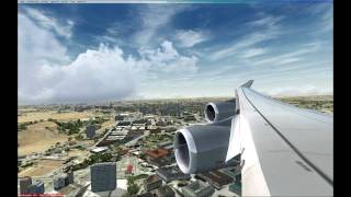 preview picture of video 'PMDG 747-400 FSX Landing Johannesburg Intl Lufthansa LH572'