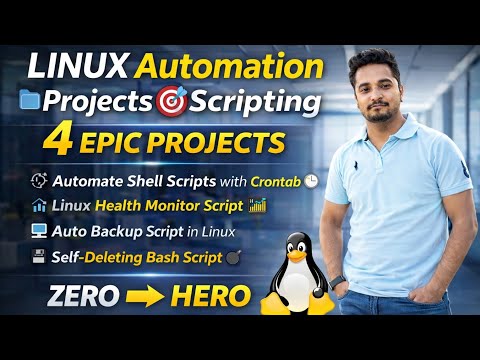 🚀 4 Mind-Blowing Linux Automation Projects – From Noob to Pro!