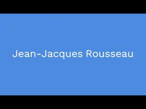 Como Pronunciar Jean-Jacques Rousseau