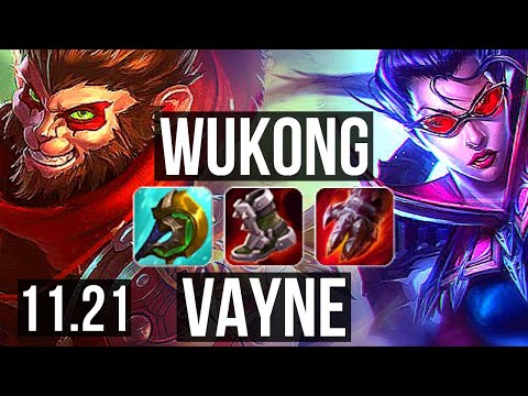 WUKONG vs VAYNE (TOP) | 7/1/5, 1.9M mastery, 400+ games, Godlike | NA Diamond | v11.21