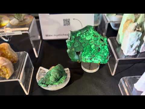 Two different types of Malachite .