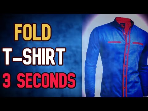 T-Shirt Folding HACKS | Fold Shirt like a pro In Under 3 Seconds? | Everyone should know