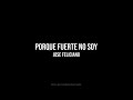 Porque fuerte No Soy - Jose Feliciano [LETRA]