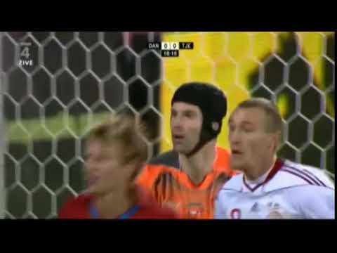 17/11/2010 Petr Čech save penalty vs Denmark