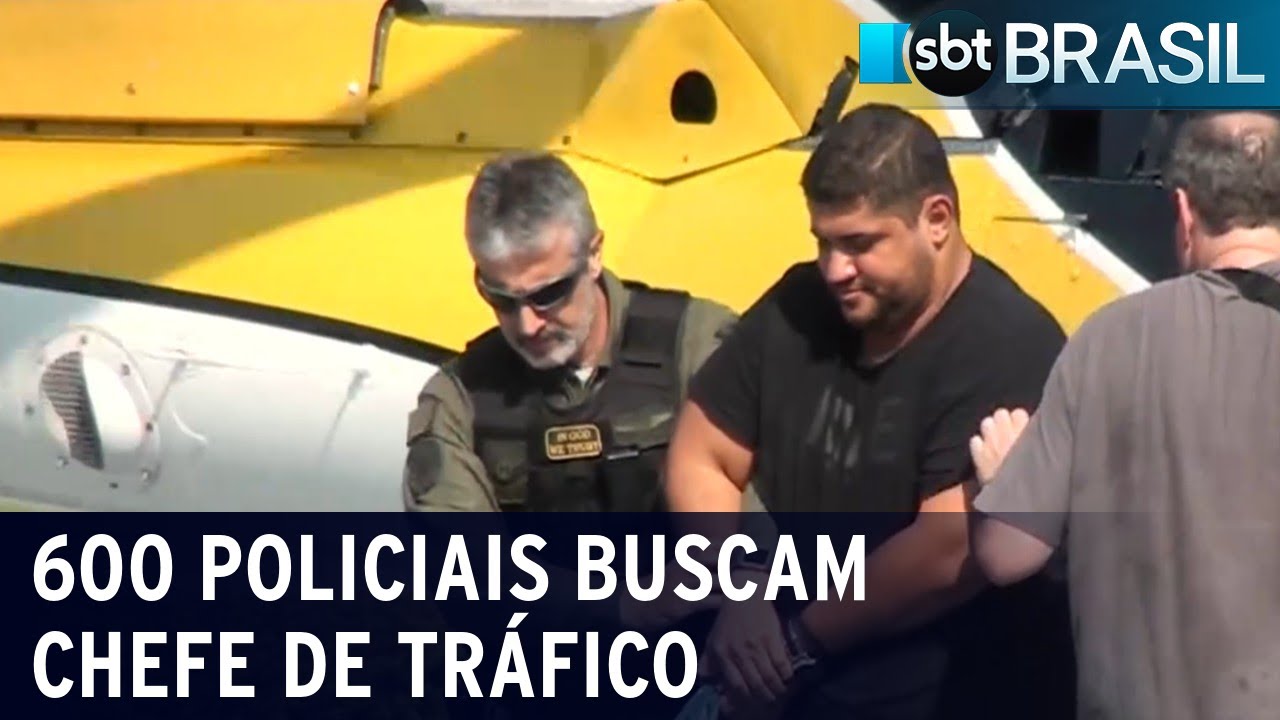 Aproximadamente 600 policiais buscam chefe do tráfico | SBT Brasil (12/10/20)
