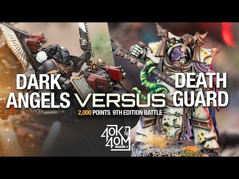 Dark Angels VS Death Guard: Warhammer 40k Battle Report, 2000pts - Two Top Players Duke it Out.