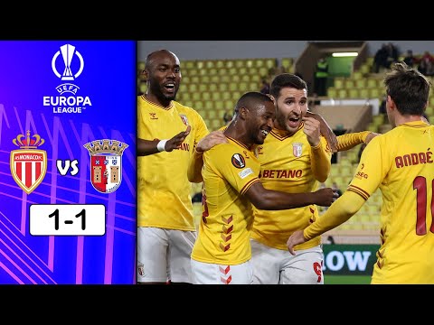 AS Monaco vs SC Braga 1-1 Highlights | UEFA Europa League - 2021/2022