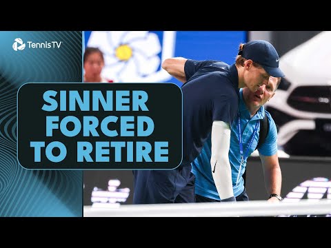 Jannik Sinner Retires vs Tallon Griekspoor After Physical Battle | Shanghai 2025 Highlights