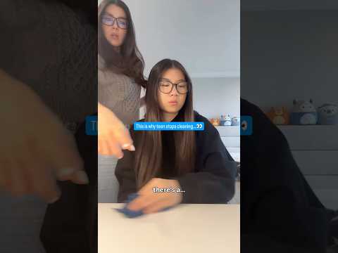 This is why my teen stops cleaning…😳can u relate? 👀 #funnyvideo #comedy #relatable #parenting