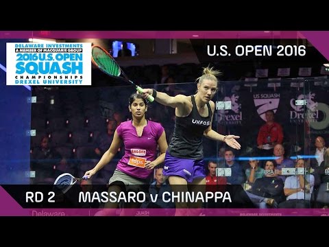 Squash: Massaro v Chinappa - U.S. Open 2016 - Rd 2 Highlights