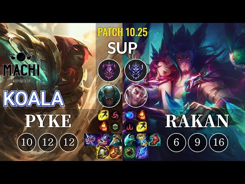 MCX Koala Pyke vs Rakan Sup - KR Patch 10.25