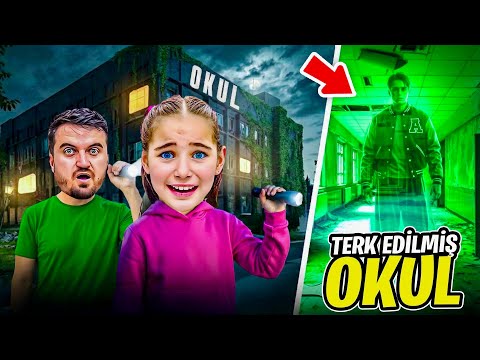 ELIF SINEM WE ENTERED THE ABANDONED SCHOOL AT NIGHT!!