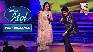 Udit जी और Sunidhi ने अपनी आवाज़ में सुनाया "Dil Dance Maare" | Indian Idol | Anu Malik | Performance