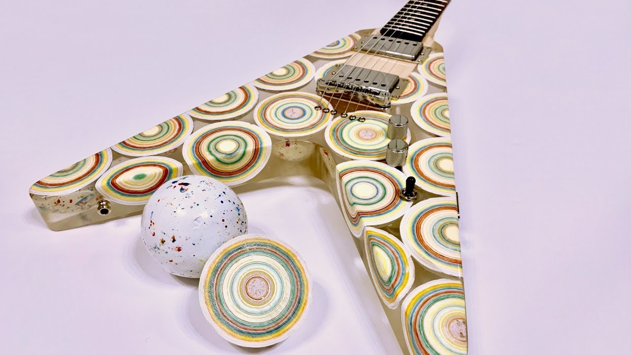 I Built a Guitar Out of 8 Mega Jawbreaker Candies - YouTube