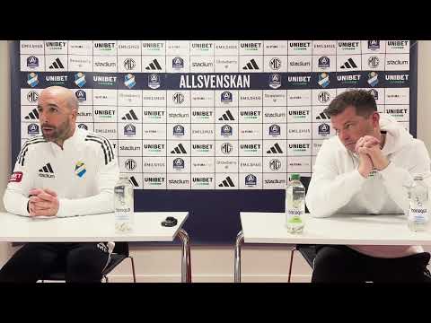 Presskonferens Östers IF - BK Häcken 20250405