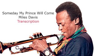 Someday My Prince Will Come. Miles Davis Solo.
