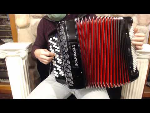 SCANAIRJRHBBK - Black Scandalli Air Junior Chromatic Button Accordion B LMMH 67 96 $5999
