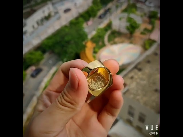 Vídeo relacionado con YAHOYA Nuevo diseño Estilo japonés Animación Cosplay Anillo Joyería de Acero Inoxidable Acero de Titanio Anillo de Hombre Cambio de Temperatura