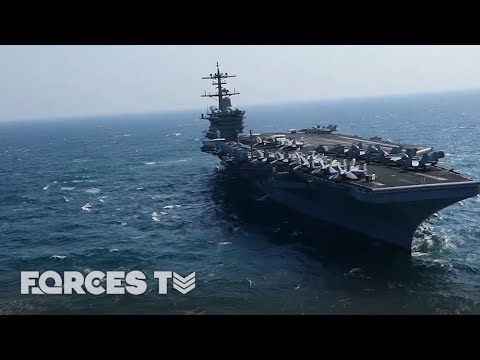 When An Aircraft Carrier Goes To War | Forces TV