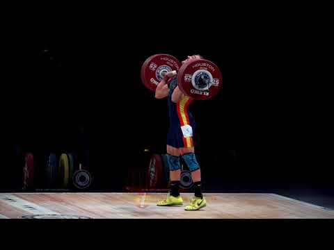 Andres Mata (77) - 185kg Clean and Jerk, 190kg Clean @ 2015 Senior World Championships