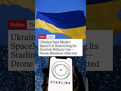 Ukraine Says Musk's SpaceX Is Restricting Its Starlink Military Use—Drone Missions Affected