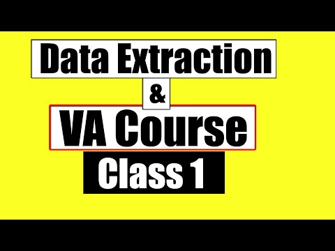 Data Extraction VA Course class 1 | Data Extraction Demo Live Project | Fiverr| Upwork| Freelancer
