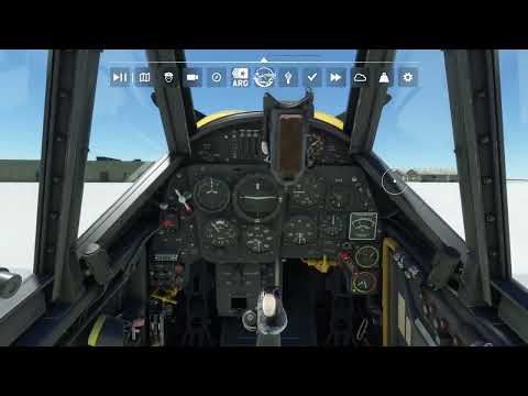 Messerschmitt Bf 109G-6 startup (no commentary)