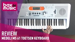 Video thumbnail for Medeli M5 61-Toetsen Keyboard Review | Bax Music by Bax-shop | Bax Music Goes