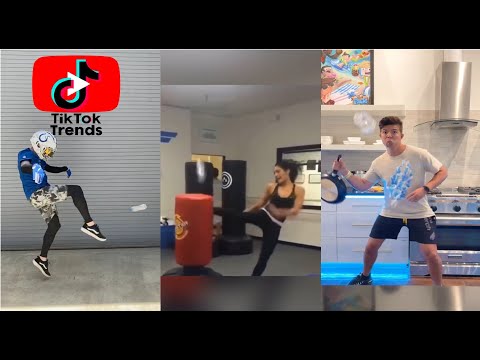 Karate Girl Water Bottle Kick Challenge
