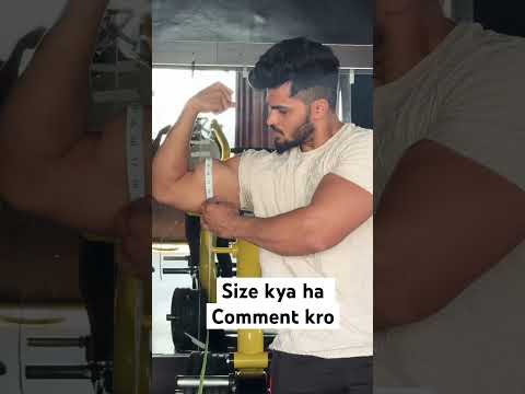 Apki biceps size kya ha #pawansahu #motivation #bodybuildinglife #fitness #bodybuilding