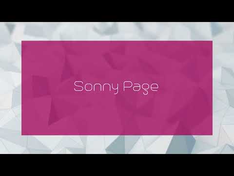 Sonny Page - appearance