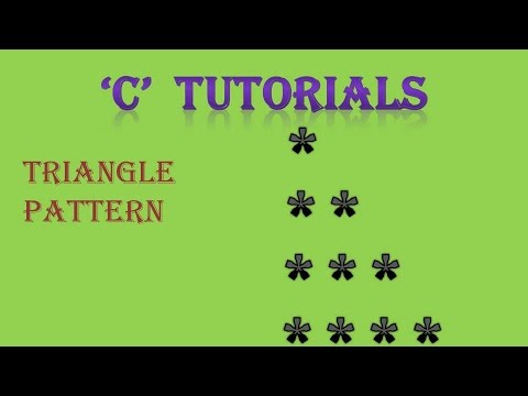 C Programming Tutorial 28 1 Triangle Pattern