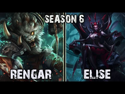 Best Rengar Korea vs Elise Jungle Ranked Challenger