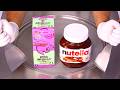 Feastables Nutella Ice Cream Rolls Satisfying ASMR Delight Good Yummy