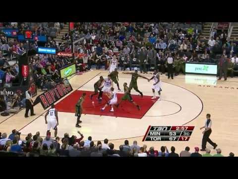 Extended Timberwolves Highlights - Wolves vs Raptors 1-17-14