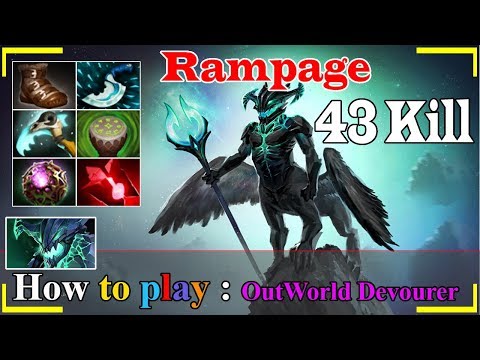 MIRACLE [Outworld Devourer] Brutal Damage Rampage Gameplay 43 Kill | Dota 2 Sroksre GamePlay