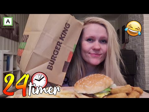 SPISER BARE BURGER KING-MAT I 24 TIMER!