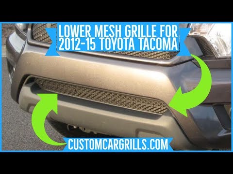 Toyota Tacoma 2012+ Lower Bumper Mesh Grill Installation How-To by customcargrills.com
