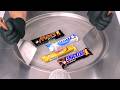 ASMR Chocolate Bar Ice Cream Rolls Mars Bounty Twix Snickers Candy Bar Ice Cream