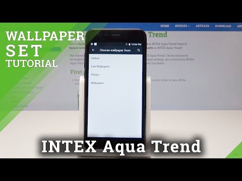 How to Change Wallpaper in INTEX Aqua Trend - Set Up Wallpaper
