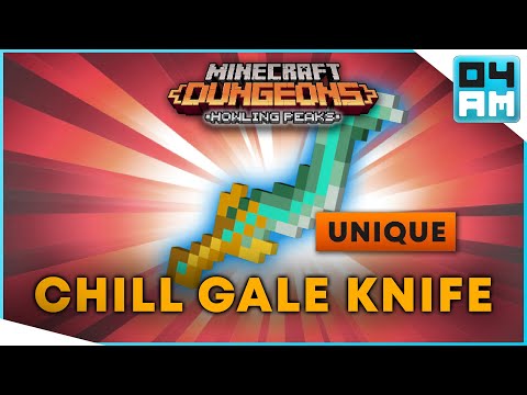 CHILL GALE KNIFE Full Guide + Gameplay & Where To Get It in Minecraft Dungeons Howling Peaks DLC