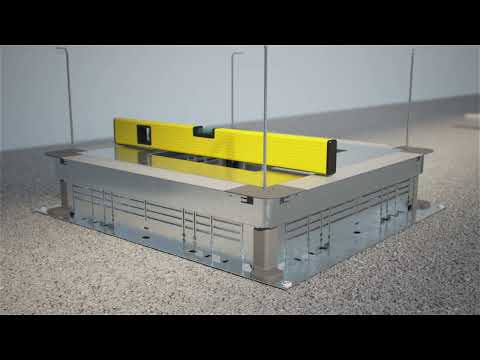 Installation of floor boxes in polished screeds - by OBO Bettermann