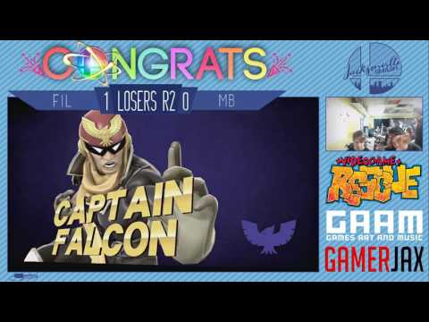 Jax Smash Weekly 2/2 - Fil(Mario/Diddy Kong) Vs MB(Fox/Cpt.Falcon) - Wii U Losers R2