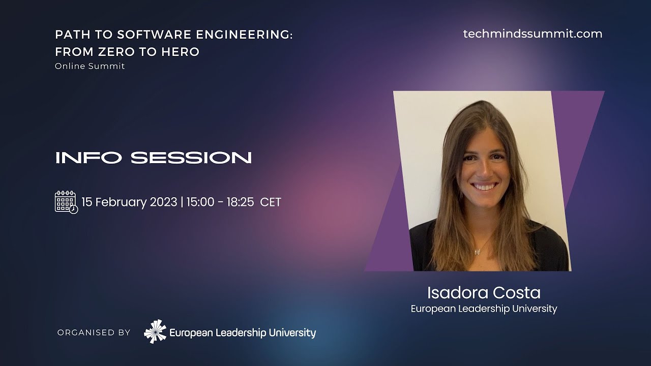 European Leadership University Info Session - Isadora Costa