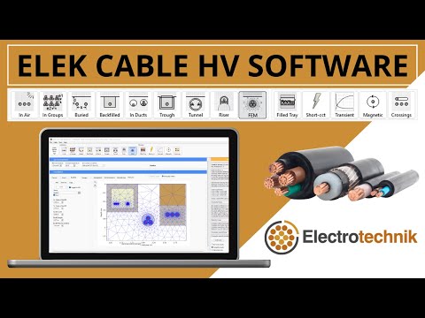 ELEK Cable High Voltage Software | Accurate Current Ratings of Cables in Custom Arrangements