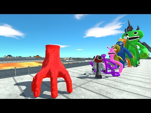 Hand Wednesday Red vs Gigan LAVA DEATH RUN - Animal Revolt Battle Simulator