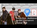 Beastie Boys - Multilateral Nuclear Disarmament Guitar Tabs [TABS]