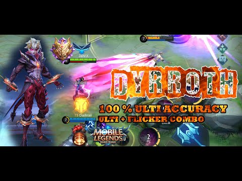 Dyrroth best build 2020 | Top  1 global dyrroth build | dyrroth mobile legends 100% ULTI Accuracy
